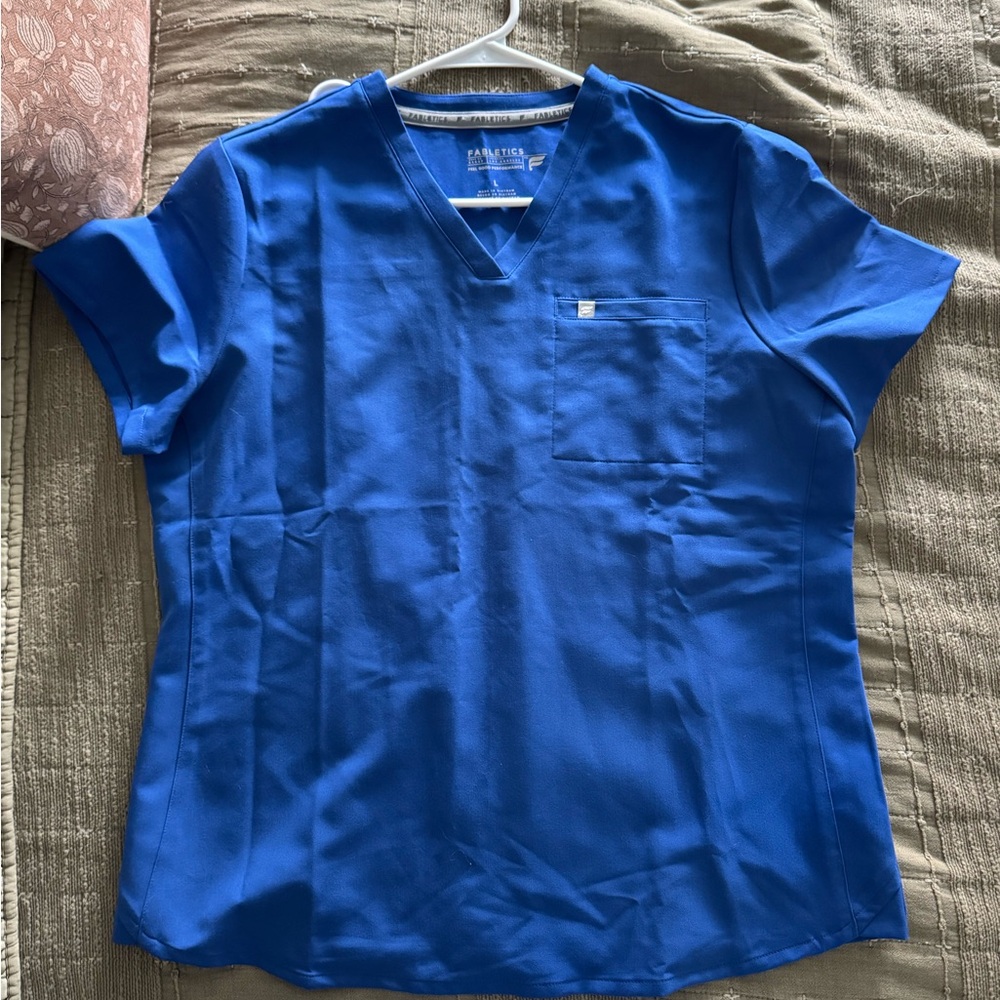 Fabletics Royal Blue Scrub Top